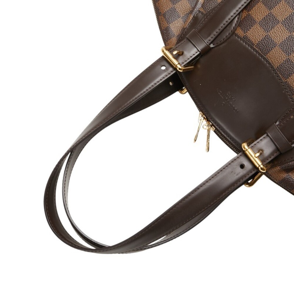 LOUIS VUITTON Authentic Brown Damier Leather Bag - Picture 8 of 13